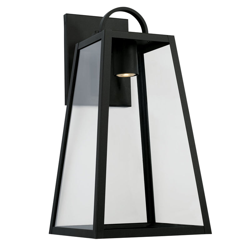 Leighton Large Outdoor Wall Lantern in Black