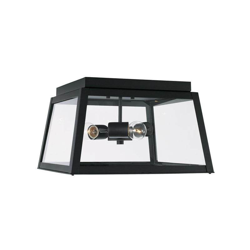 Leighton 3-Light Flush Mount in Black