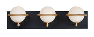 21603SWBKGLD - Revolve 3-Light LED Bath Sconce in Black & Gold by Maxim Lighting