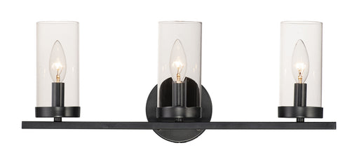 Sentinel Three Light Bath Vanity in Black