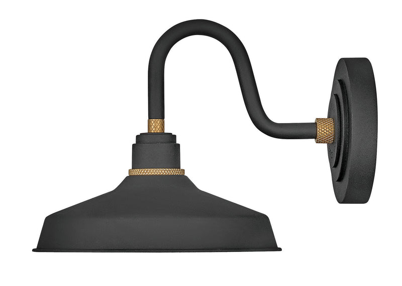 Foundry Classic Small Gooseneck Barn Light in Textured Black