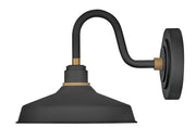 Foundry Classic Small Outdoor Wall Sconce in Textured Black