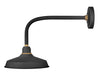 Foundry Classic Medium Straight Arm Barn Light in Textured Black