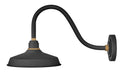 Foundry Classic Medium Gooseneck Barn Light in Textured Black