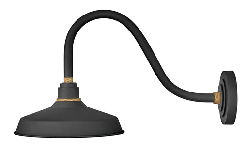 Foundry Classic Medium Gooseneck Barn Light in Textured Black