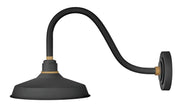 Foundry Classic Medium 24" Arm Outdoor Wall Sconce in Textured Black