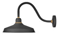 Foundry Classic Medium Gooseneck Barn Light in Textured Black