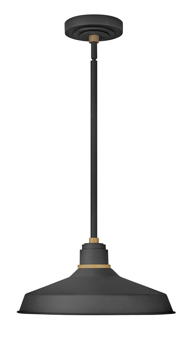 Foundry Classic 16" Pendant in Textured Black