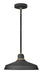 Foundry Classic LED Convertible Pendant Barn Light in Textured Black