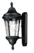 Sentry One Light Outdoor Wall Lantern in Black