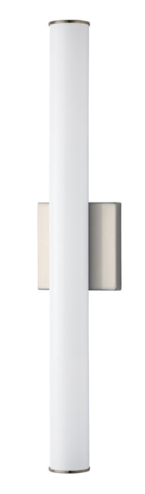 Rail LED Bath Vanity in Satin Nickel