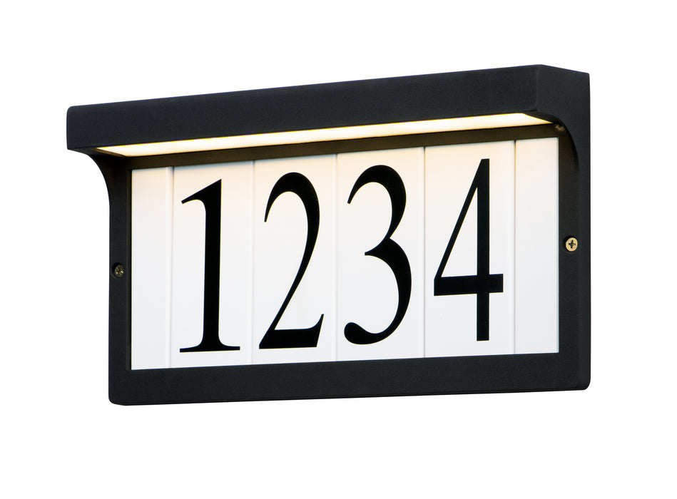 Address LED Outdoor Wall Sconce in Black