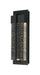 Cascade LED Outdoor Wall Sconce in Black
