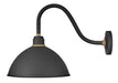 Foundry Dome Medium Gooseneck Barn Light in Textured Black