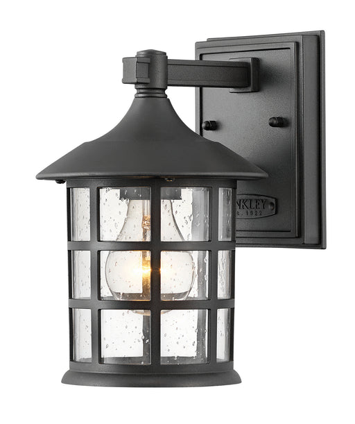 Freeport Coastal Elements Small Wall Mount Lantern in Textured Black