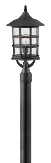 Freeport Coastal Elements Large Post or Pier Mount Lantern in Textured Black