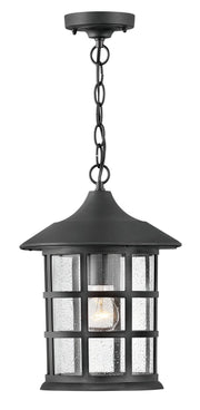 Freeport Coastal Elements Outdoor Hanging Lantern in Textured Black