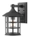 Freeport Coastal Elements Medium Wall Mount Lantern in Textured Black