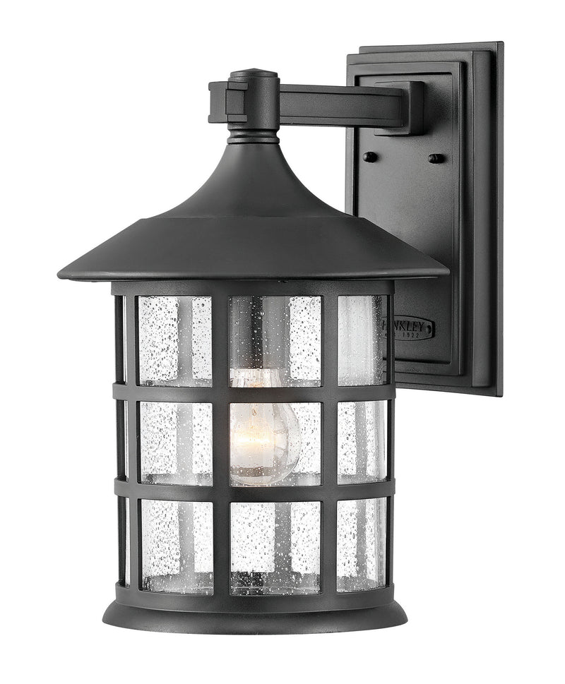 Freeport Coastal Elements Large Wall Mount Lantern in Textured Black
