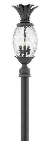 Plantation Large Outdoor Post Light in Museum Black