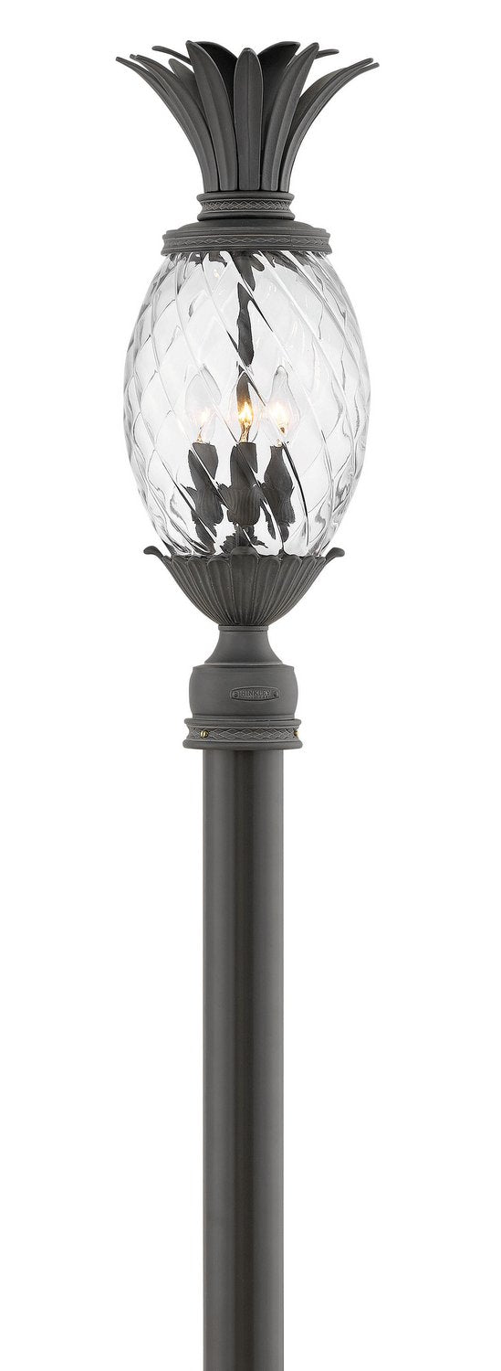 Plantation Large Outdoor Post Light in Museum Black