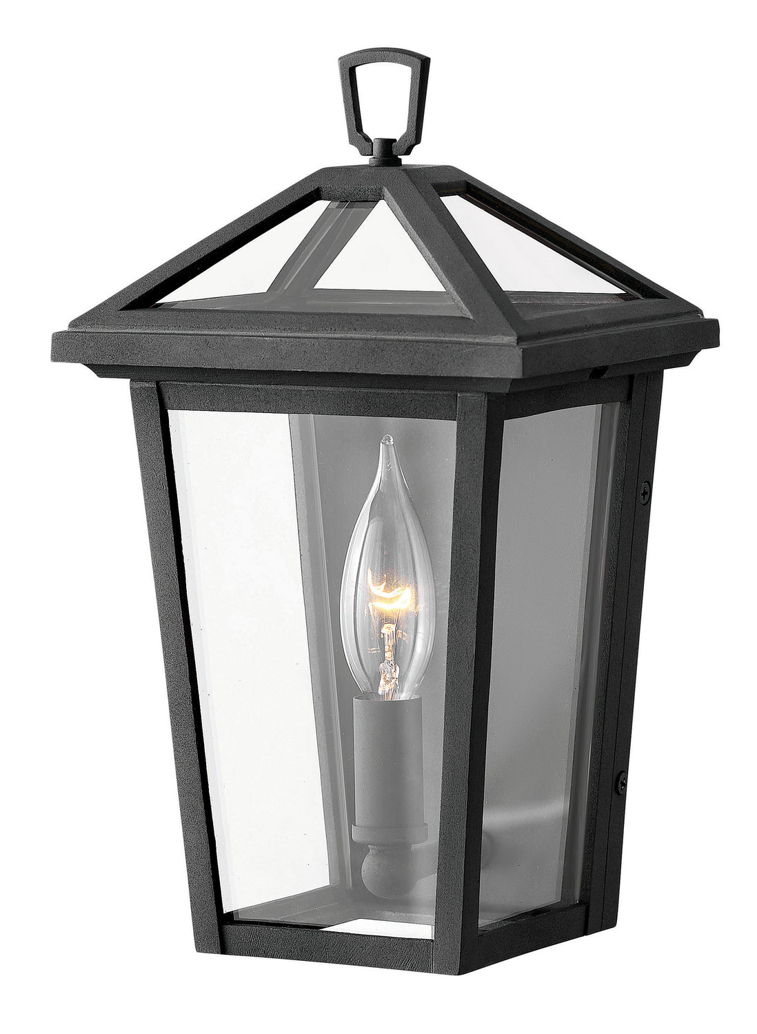 Alford Place Extra Small Wall Mount Lantern in Museum Black