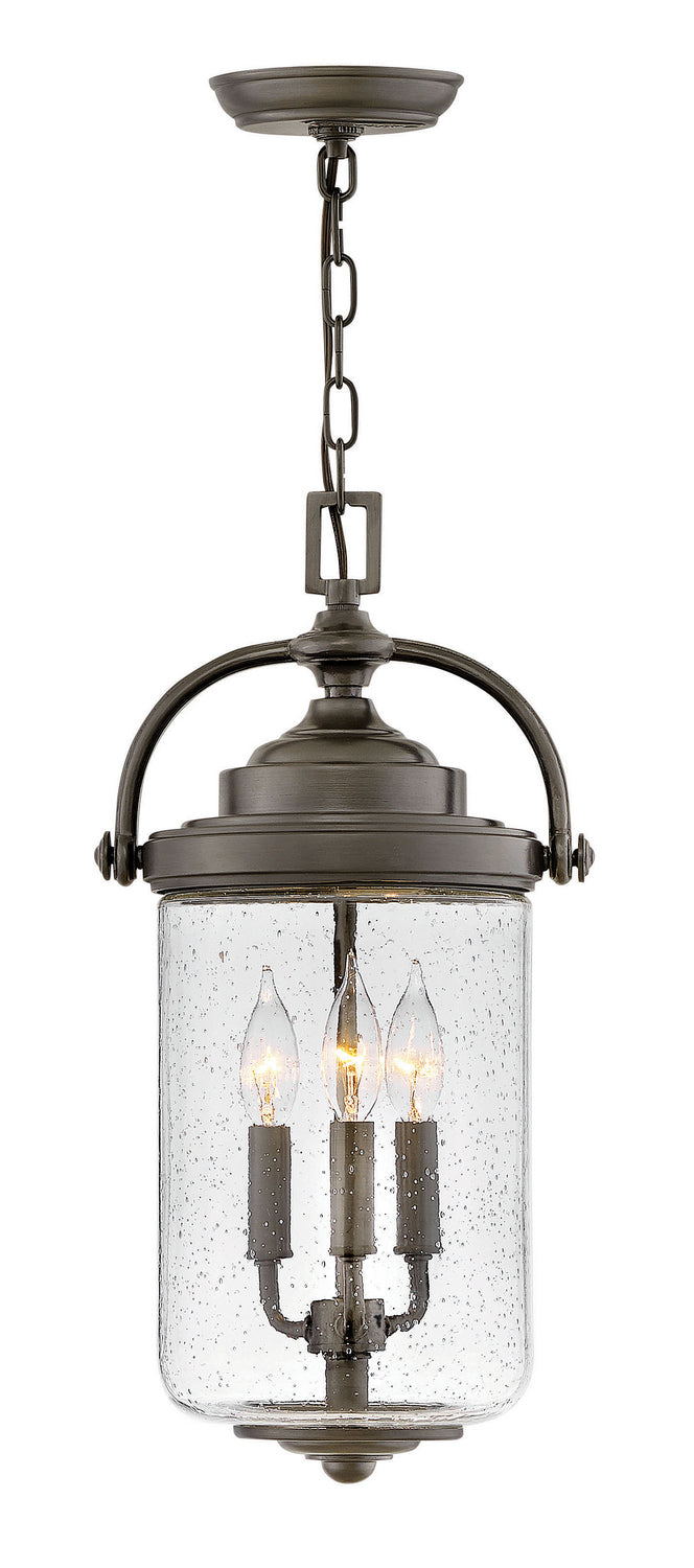 Willoughby Large Hanging Lantern in Oil Rubbed Bronze