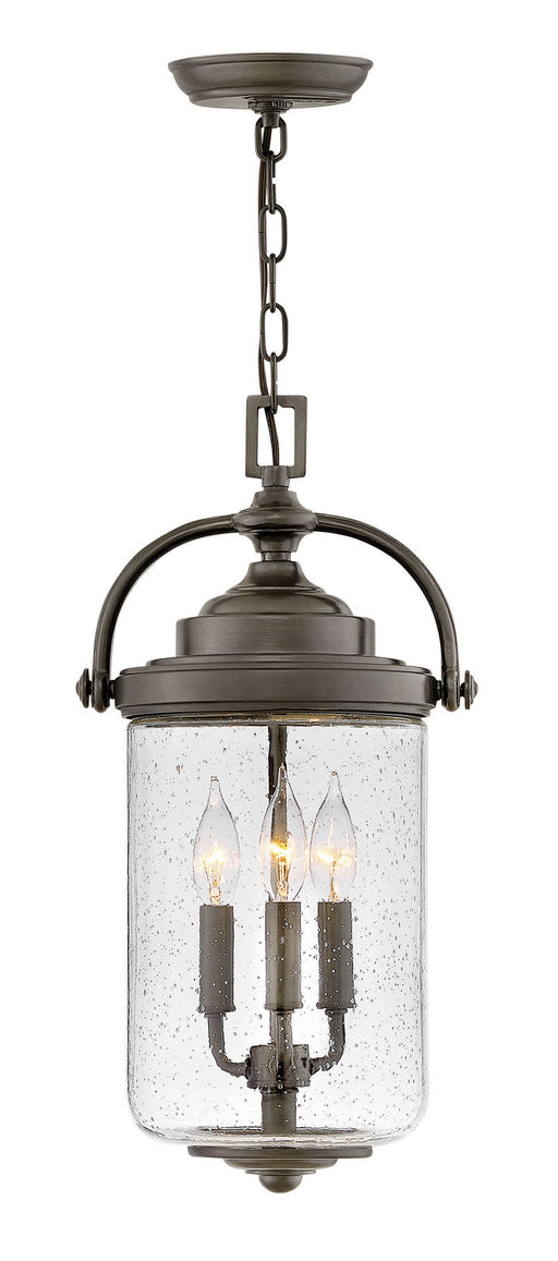 Willoughby Large Hanging Lantern in Oil Rubbed Bronze