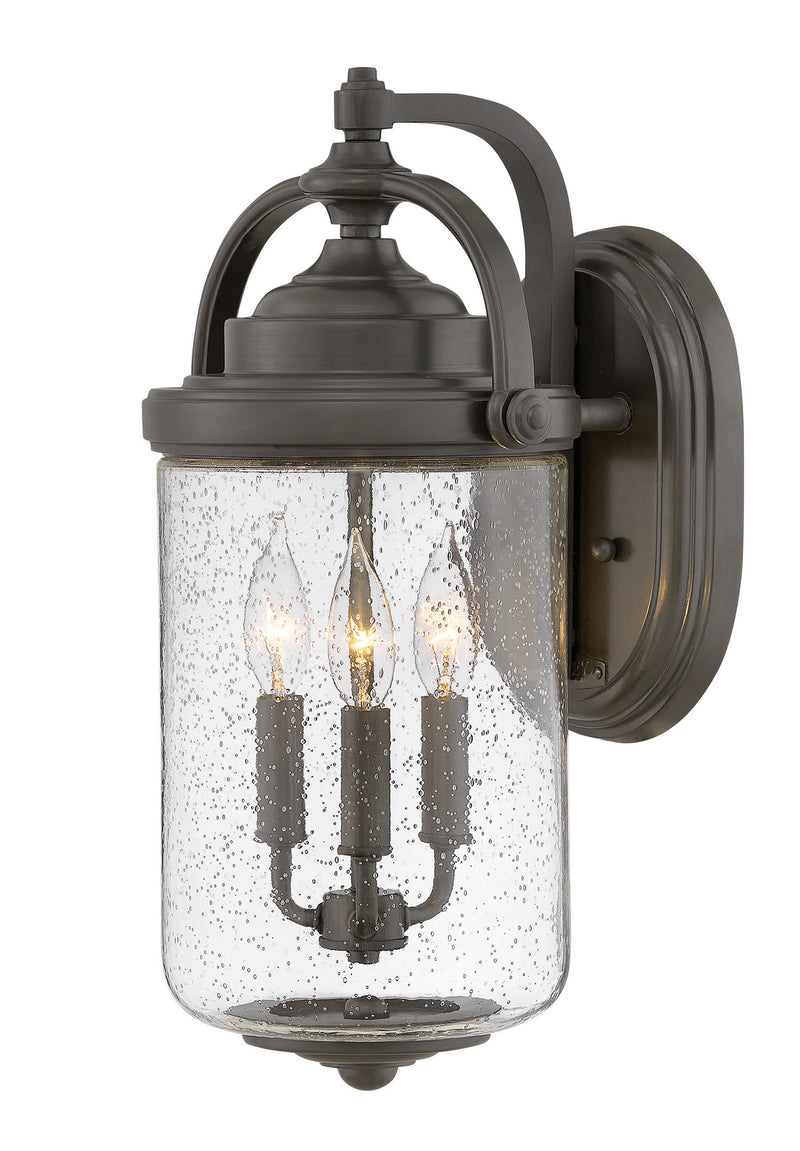 Willoughby Large Wall Mount Lantern in Oil Rubbed Bronze
