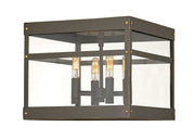Porter 4-Light Outdoor Flush Mount in Oil Rubbed Bronze