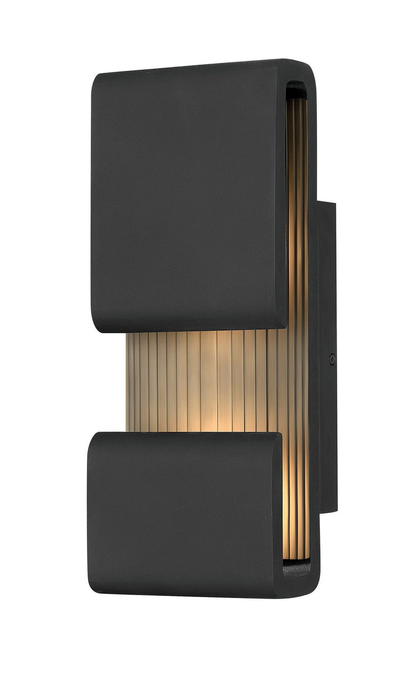Contour Medium Outdoor Wall Sconce in Black