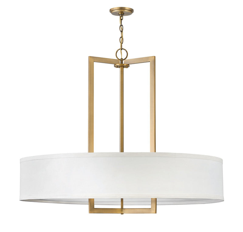 Hampton 9-Light Pendant in Brushed Bronze