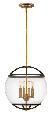 Calvin 4-Light Pendant in Black