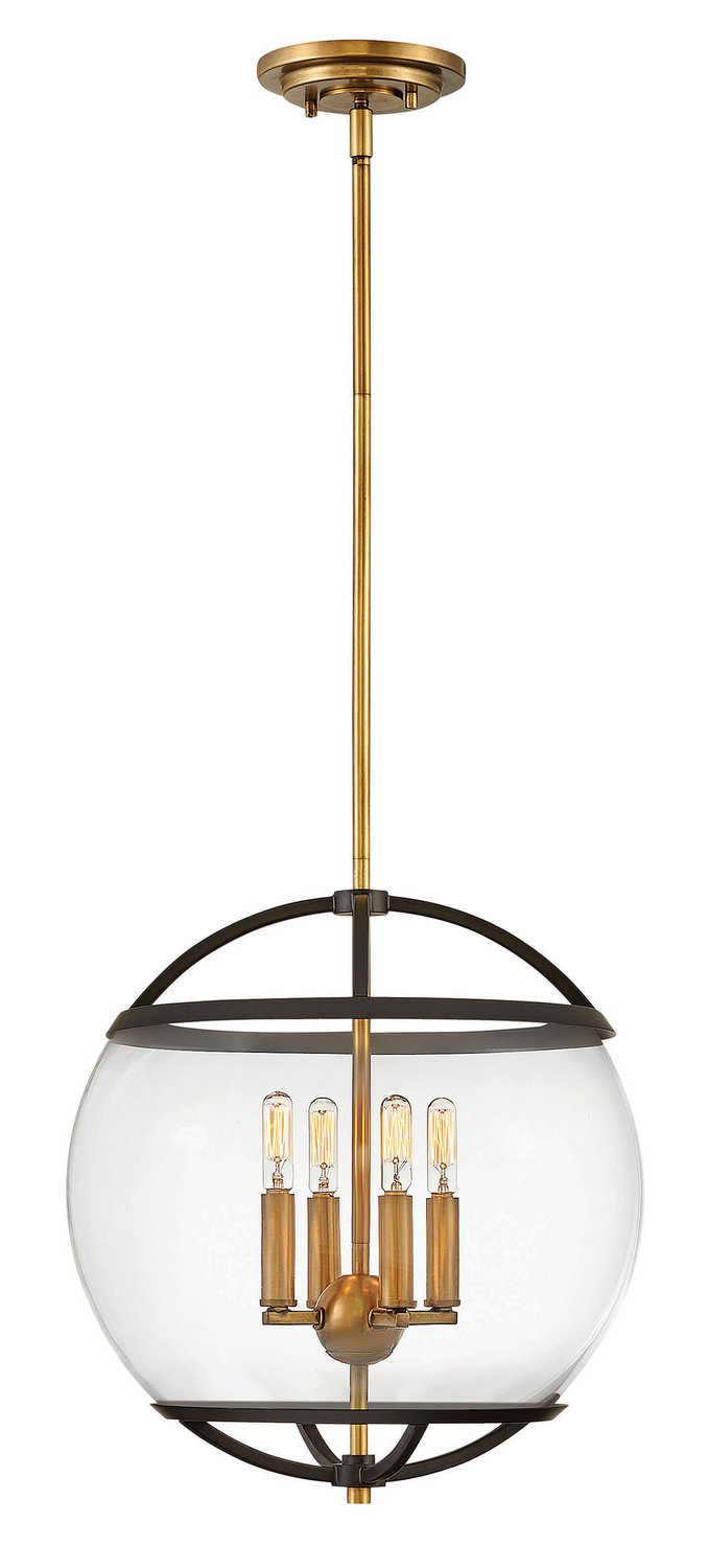 Calvin 4-Light Pendant in Black