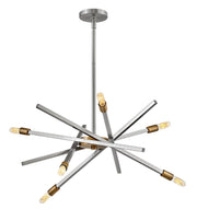 Archer 26" 6-Light Chandelier in Brushed Nickel