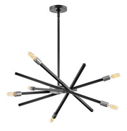 Archer 26" 6-Light Chandelier in Satin Black