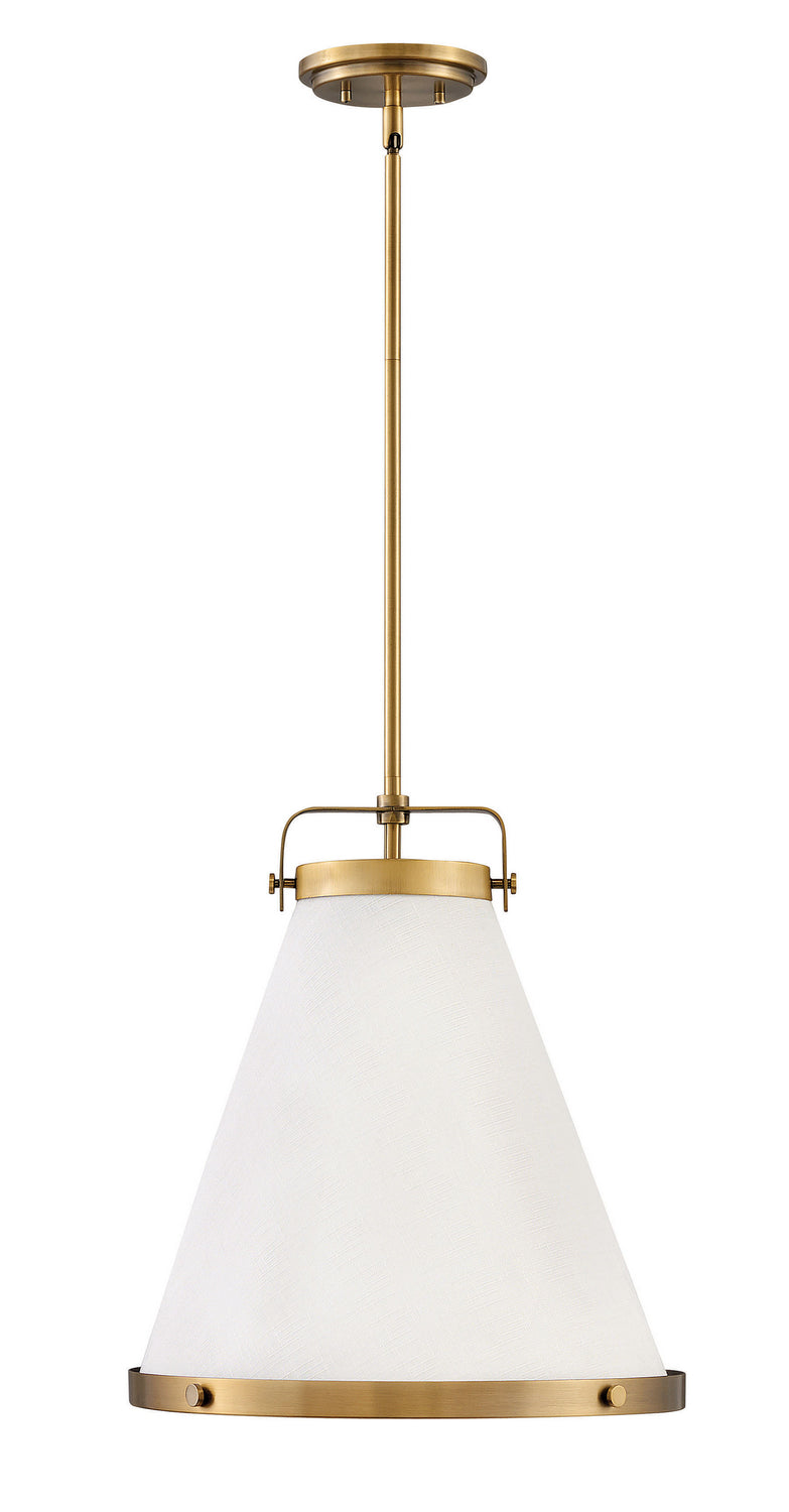 Lark Medium Pendant in Lacquered Brass