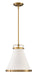 Lark Small Pendant in Lacquered Brass