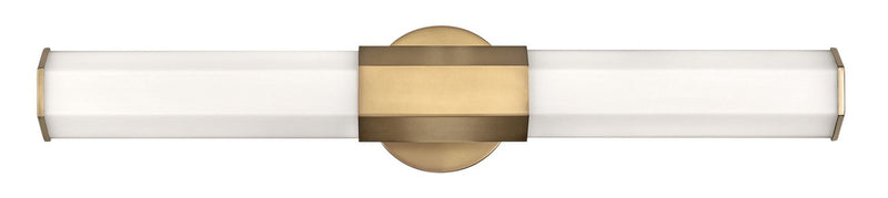 Facet 26" Bath Vanity Light in Heritage Brass