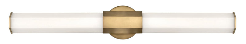 Facet 32" Bath Vanity Light in Heritage Brass
