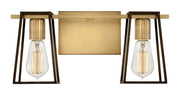 Filmore 2-Light Bath Vanity Light in Heritage Brass
