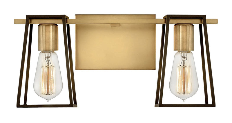 Filmore 2-Light Bath Vanity Light in Heritage Brass