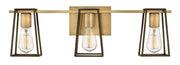 Filmore 3-Light Bath Vanity Light in Heritage Brass