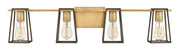 Filmore 4-Light Bath Vanity Light in Heritage Brass