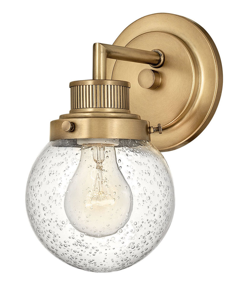 Poppy Bath Sconce in Heritage Brass