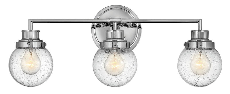Poppy 3-Light Bath Vanity Light in Chrome