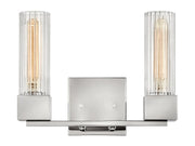 Xander 2-Light Bath Vanity Light in Polished Nickel