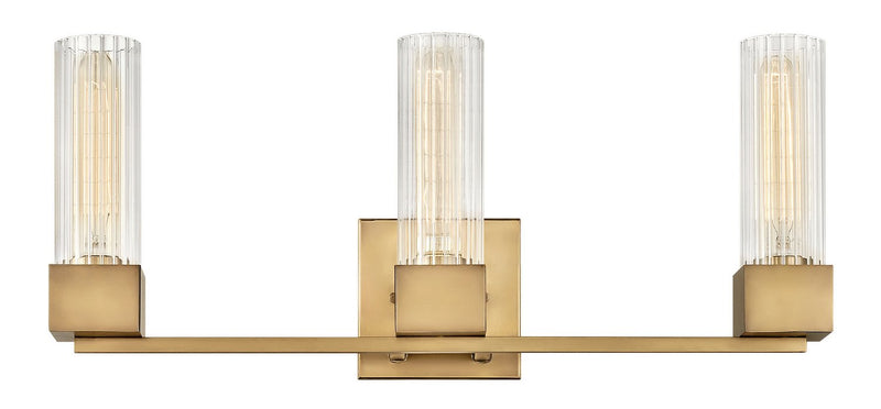 Xander 3-Light Bath Vanity Light in Heritage Brass