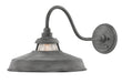Troyer LED Wall Mount in Aged Zinc