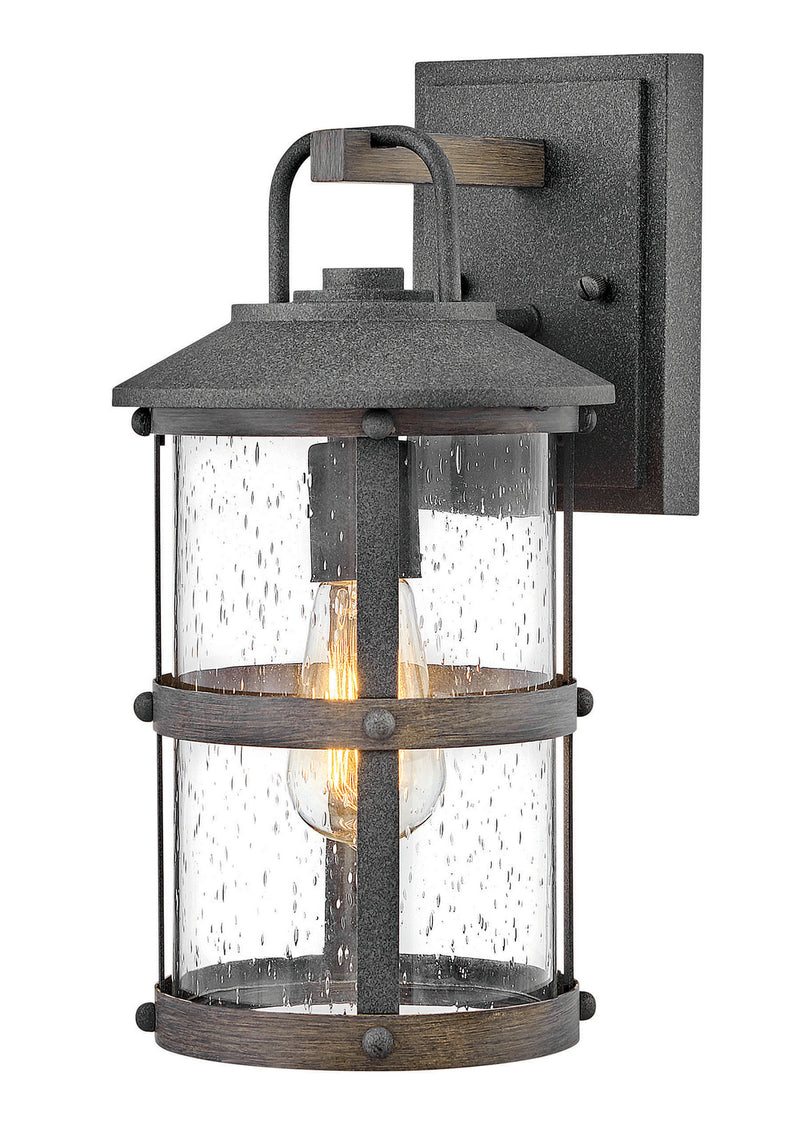 Lakehouse Small Wall Mount Lantern in Aged Zinc